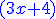 \blue (3x+4)